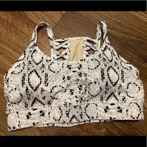 Til You Collapse White Cobra Sportsbra